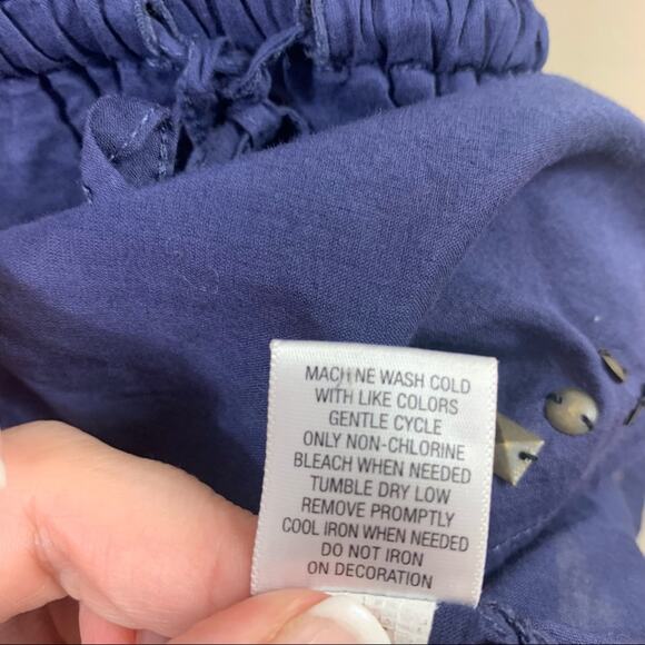 Converse One Star Tie Waist Navy Semi Sheer Mini Dress - Picture 4 of 5